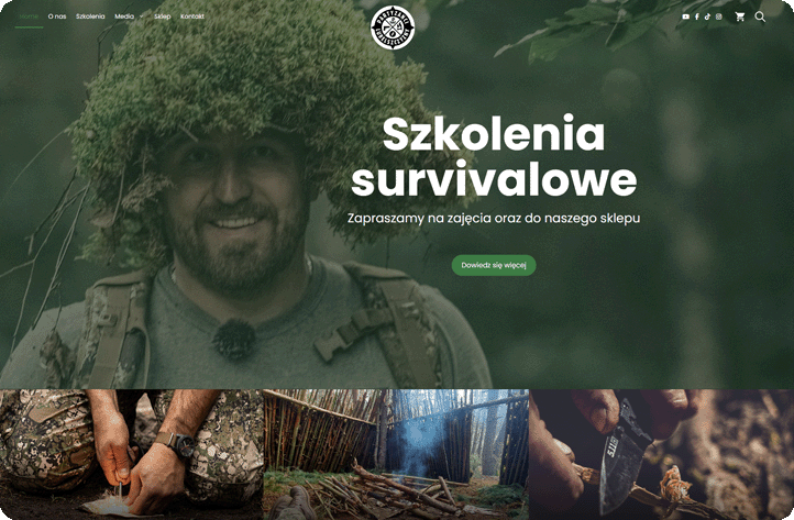 Projekt strony i sklepu Partyzanci Lubelszczyzny